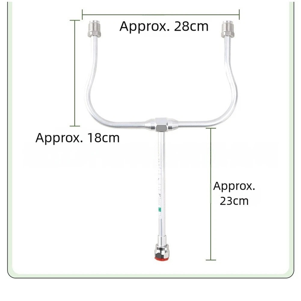 Dual Nozzle Spray Bar with Adjustable Extension Rod for Spray Applications
