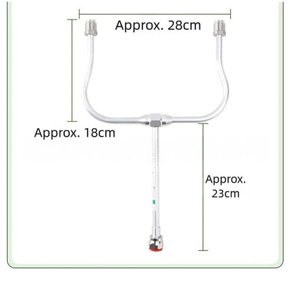 Dual Nozzle Spray Bar with Adjustable Extension Rod for Spray Applications