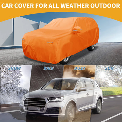 Car Cover Waterproof All Weather with Zipper for Hyundai Santa Fe (2013–2018)