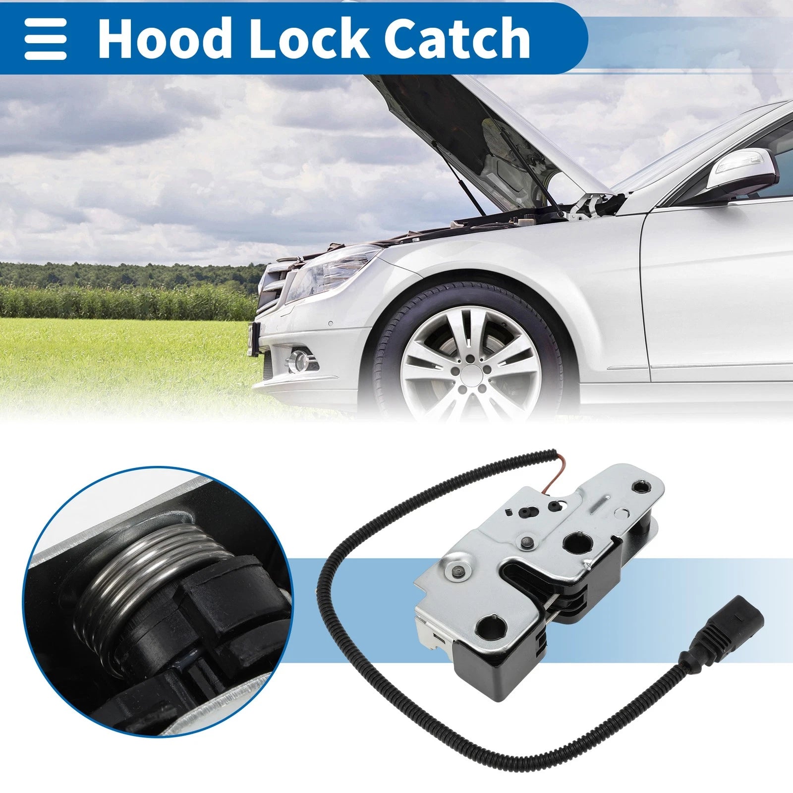 Hood Latch Assembly Replacement for Volkswagen Tiguan (2008–2018)