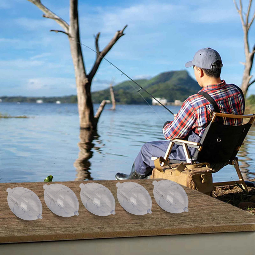 5pcs Transparent Fishing Floats for Enhanced Casting Techniques