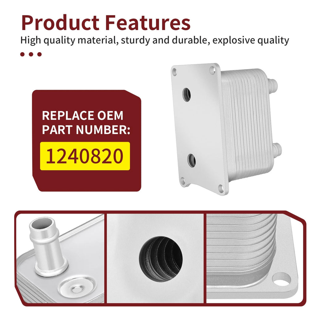 Oil to Water Cooler 1240820 for Polaris RZR Turbo S (2018–2021)