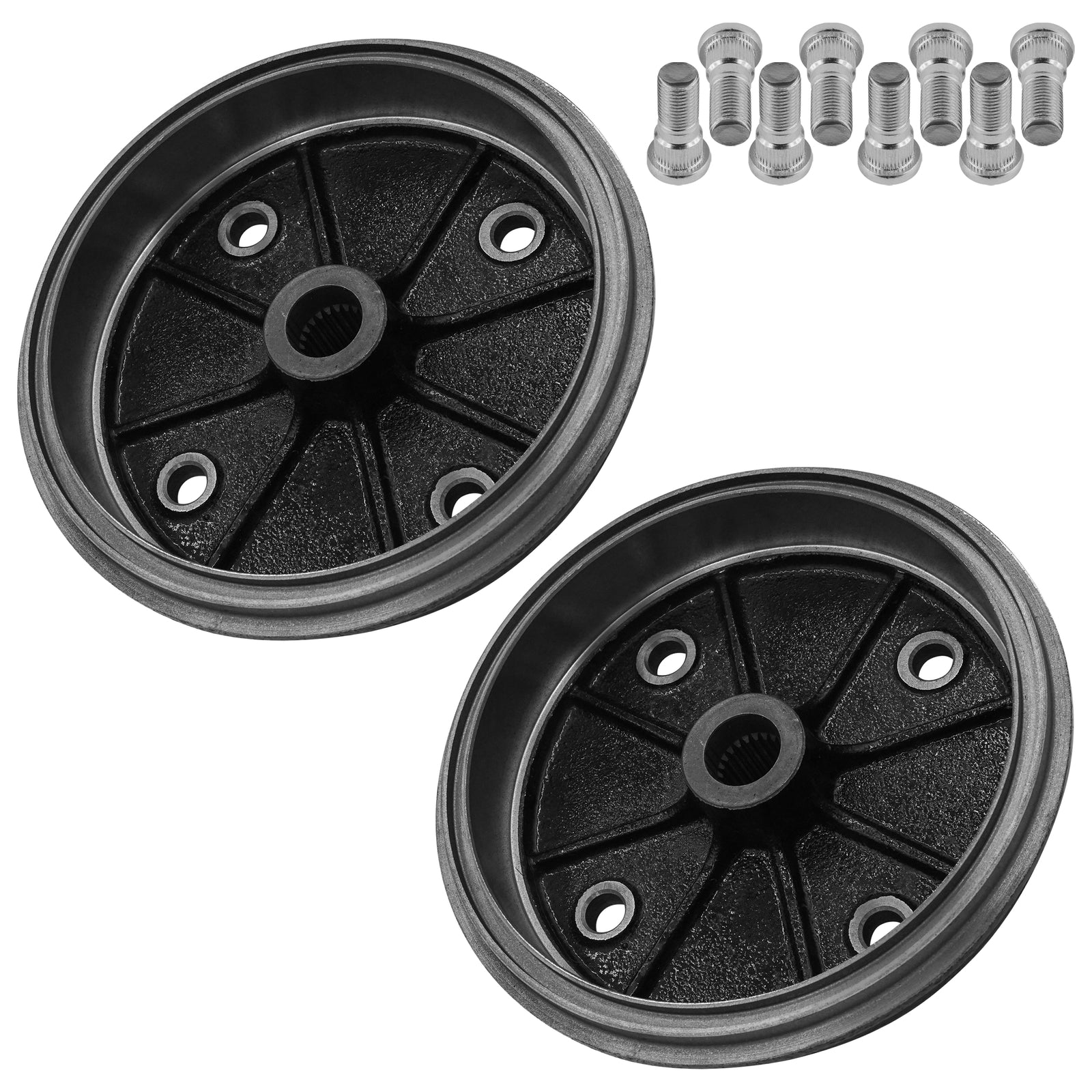 Rear Brake Drum Replacement W Bearing for Kawasaki Mule UTV (2005–2024)