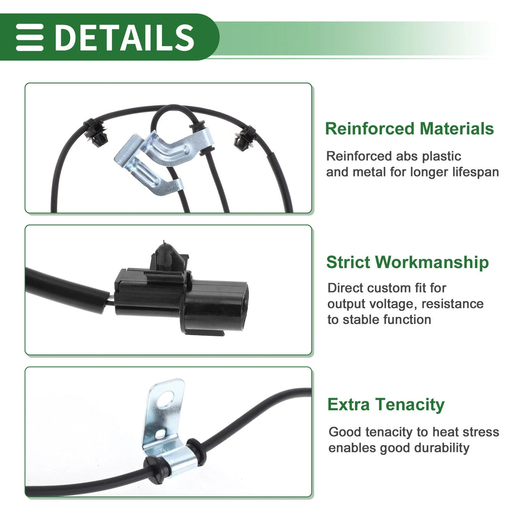 ABS Wheel Speed Sensor Replacement for Mitsubishi Galant Right (2004–2008)