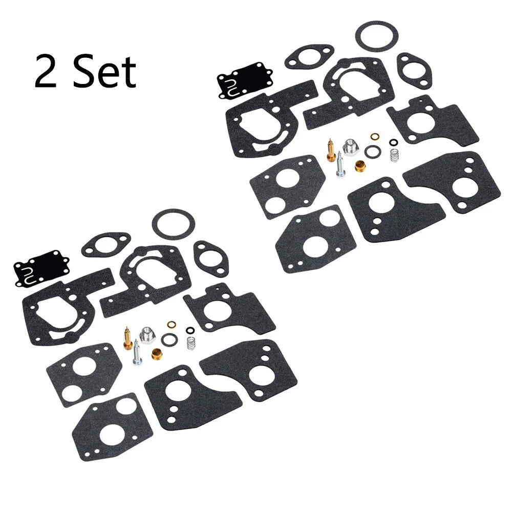 Set of 2 Carburetor Rebuild Parts Kit for B&S 3-5HP Engine (495606, 494624)