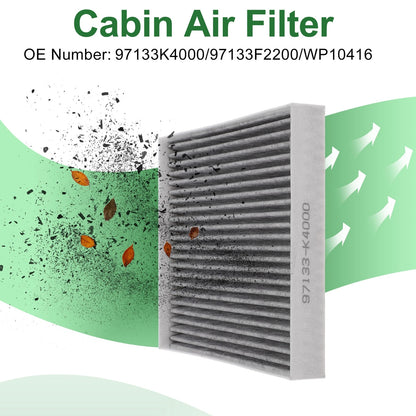 Cabin Air Filter No.97133K4000 for Hyundai Ioniq (AE) (2017–2020)