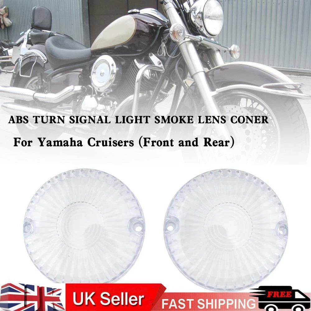 Turn Signal Light Lens Cover for Yamaha V Star 650 1100 Vmax 1200 1700 (T9)