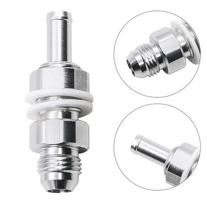 6AN Male Flare Bulkhead to 5/16 Hose Barb Fuel Tank Fitting for Auto (??–??)