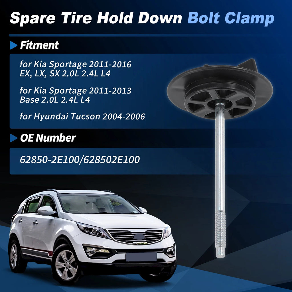 Spare Tire Retainer Clamp Screw for Kia Sportage (2011–2016)