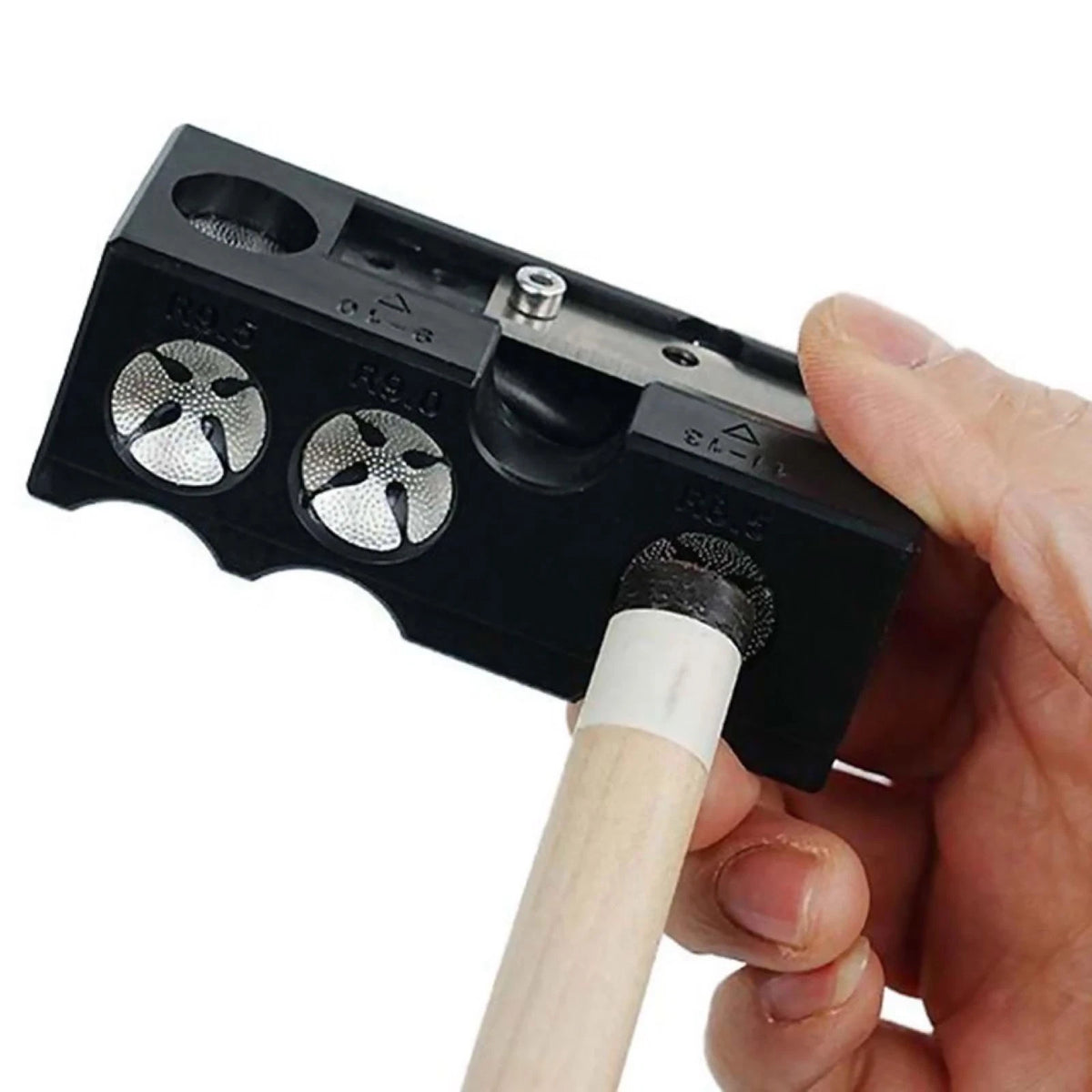 11-in-1 Plastic Cue Tip Shaper Grinder for Billiard Cues