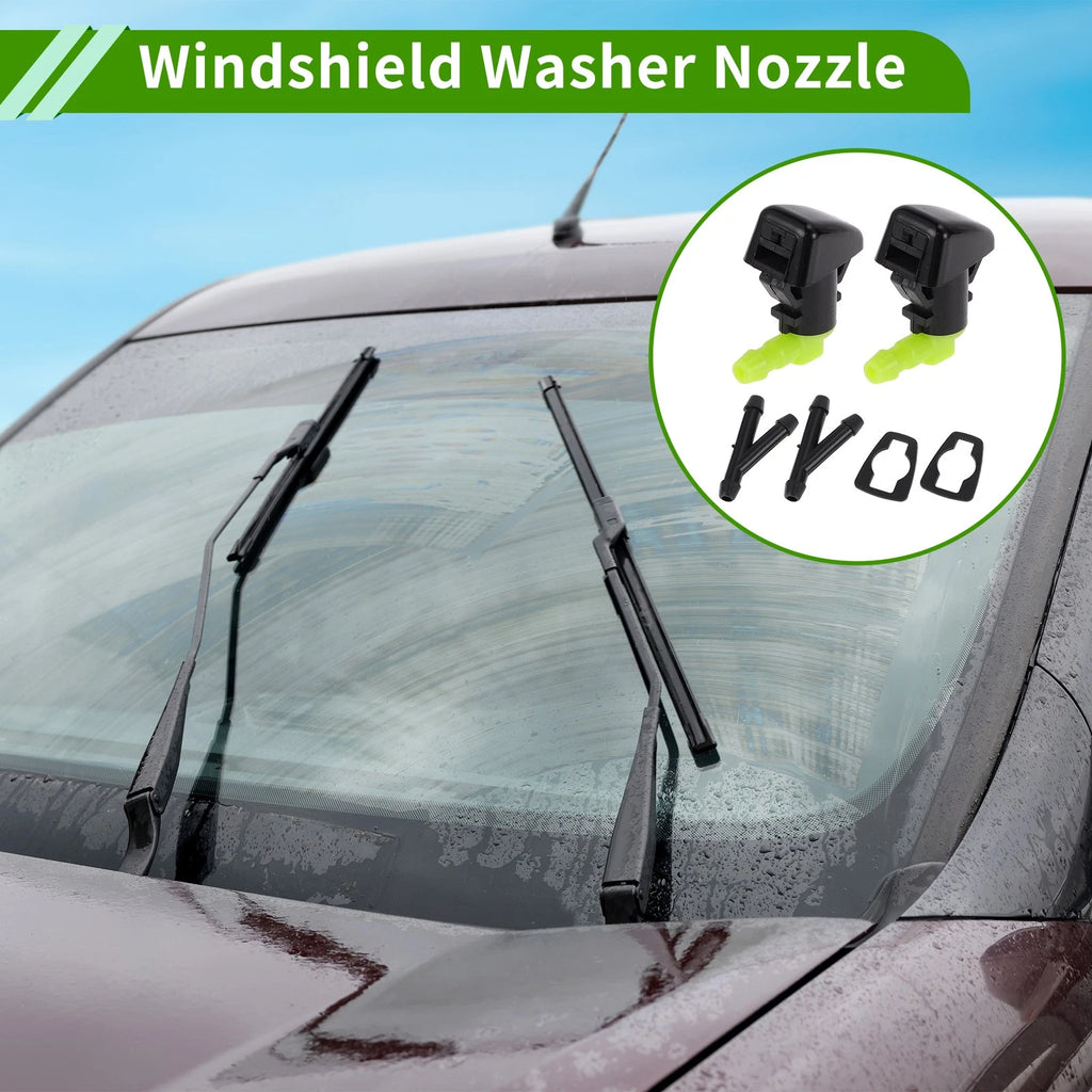 Windshield Washer Nozzle With 2 Hose Connectors for Ford Edge (2011–2015)