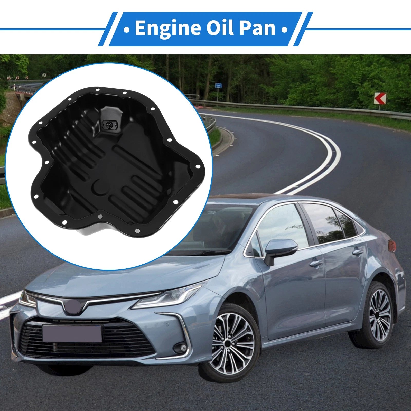 Engine Oil Pan Replacement for Toyota Camry (2007–2011) Steel Black