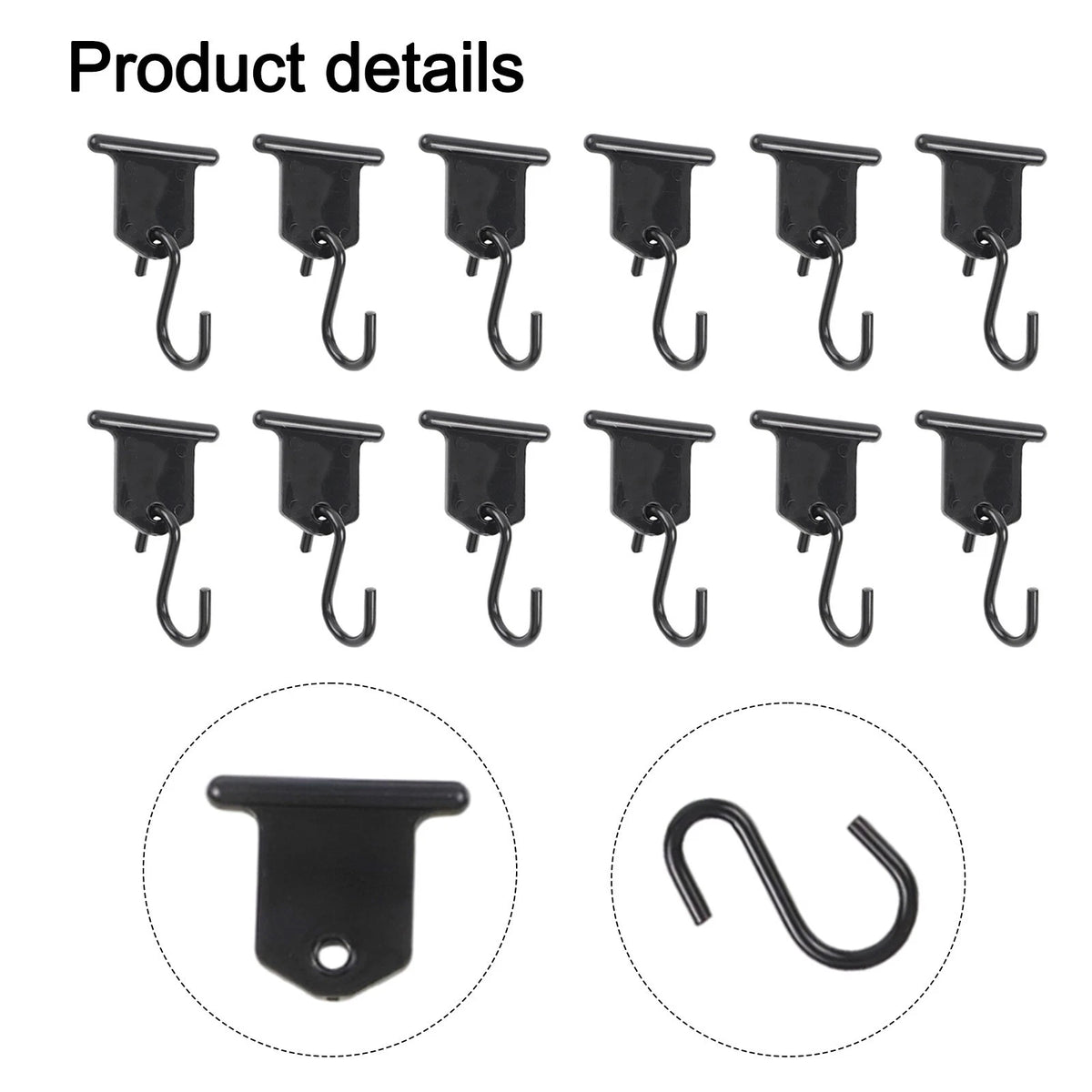 Pack of 16 RV Awning Hooks for Securely Hanging Items