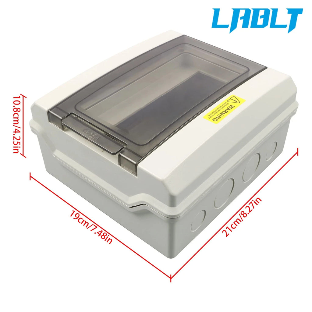 9-Way Power Distribution Box with Bus Bars for LABLT MCB Miniature Breakers