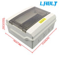 9-Way Power Distribution Box with Bus Bars for LABLT MCB Miniature Breakers