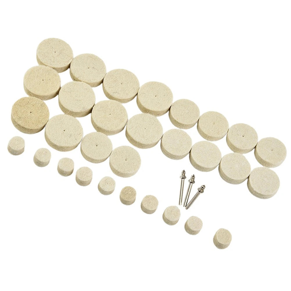 33pcs Buffing Wheel Kit for Rotary Tool Accessory (3mm)