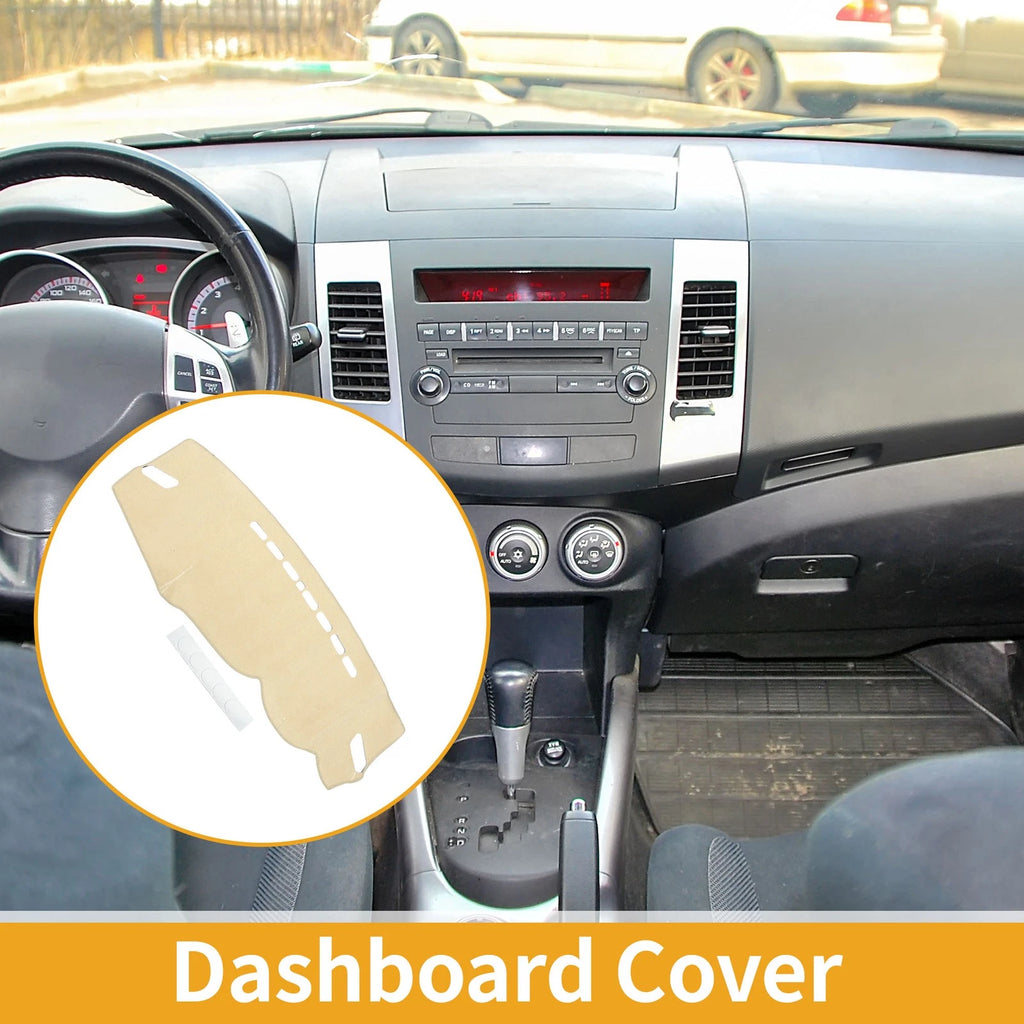 Dashboard Cover for Mitsubishi Outlander 2013–2018 Beige 1 Piece