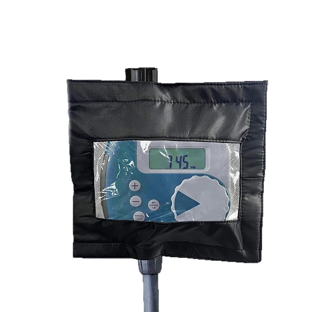 Black Oxford Cloth Hose Timer Cover for Lawn Use