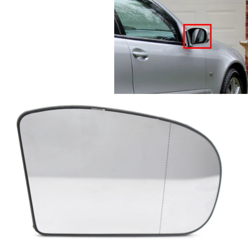 Right Heated Wing Mirror Glass w/Backing for Benz E320 4Matic (2004–2005)