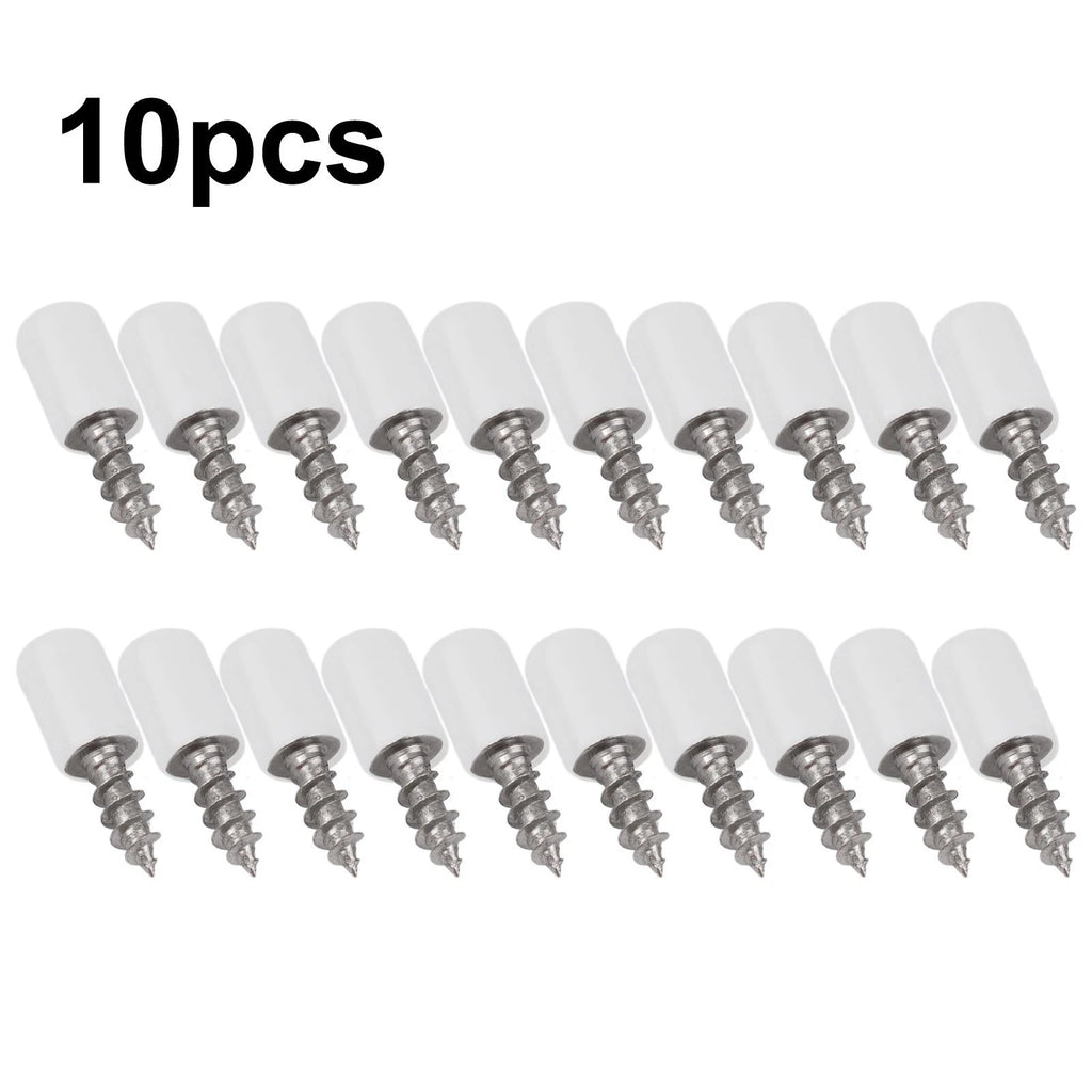 10pc Self-tapping Screws for Cabinet Bracket Laminate Support Glass Pegs