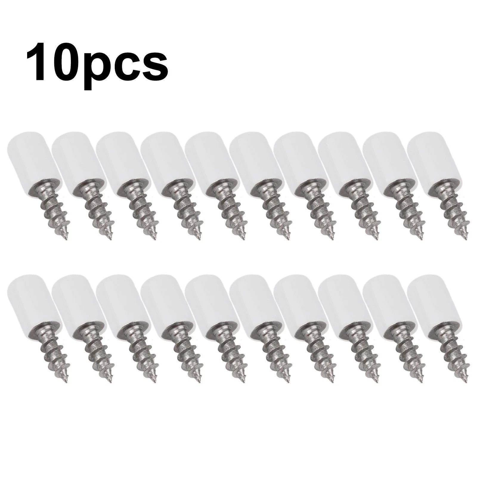 10pc Self-tapping Screws for Cabinet Bracket Laminate Support Glass Pegs