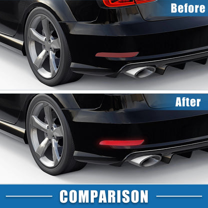 Rear Bumper Reflector Light Replacement for Mercedes-Benz ABS Red Gray Pair (2018–2022)