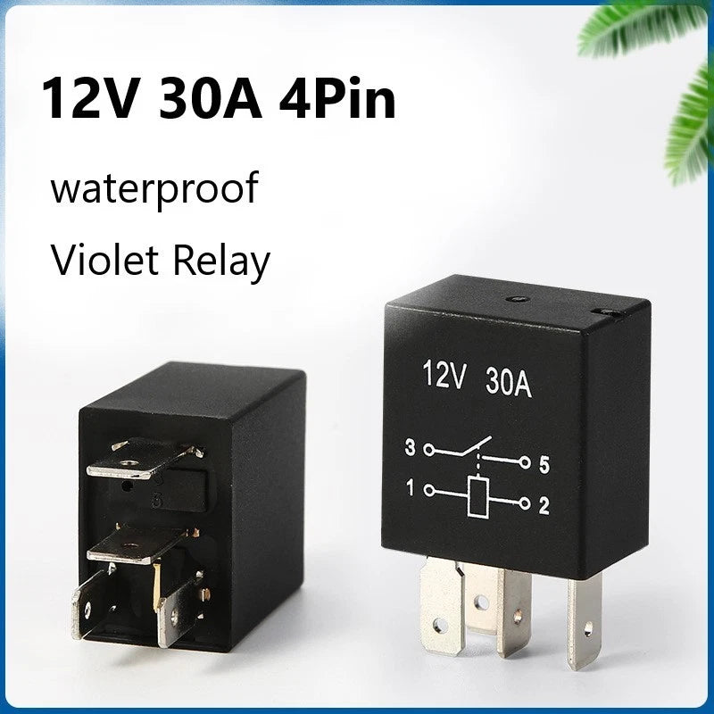 12V 30A 4PIN Relay for Universal Applications (1pc)