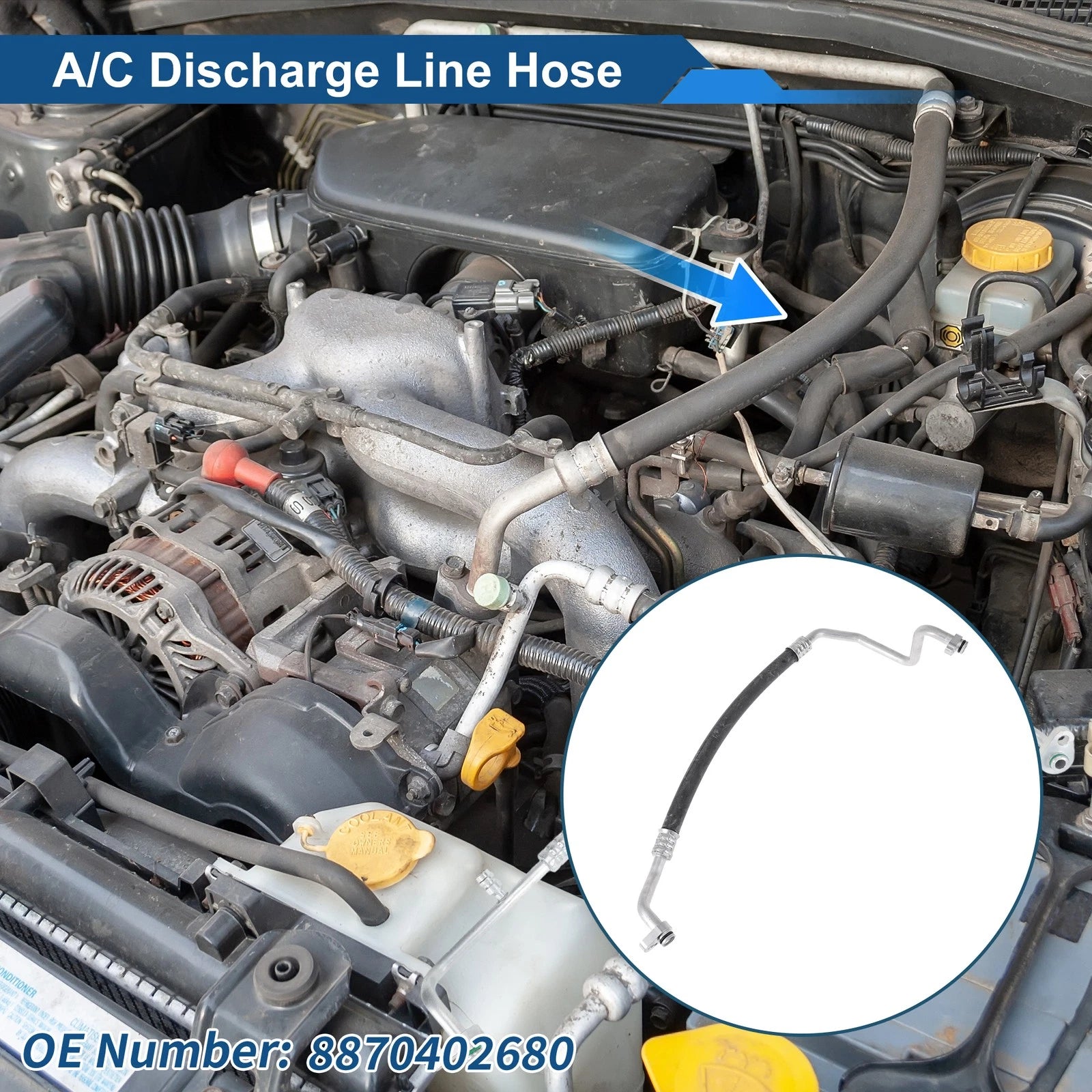 A/C Refrigerant Liquid Hose Replacement for Toyota Corolla (2007–2012)