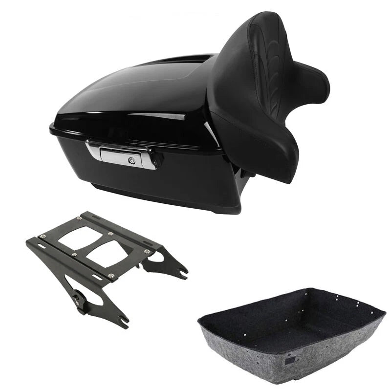 Trunk Luggage Backrest Mount Rack for Harley Touring Road Glide (2014–2026)