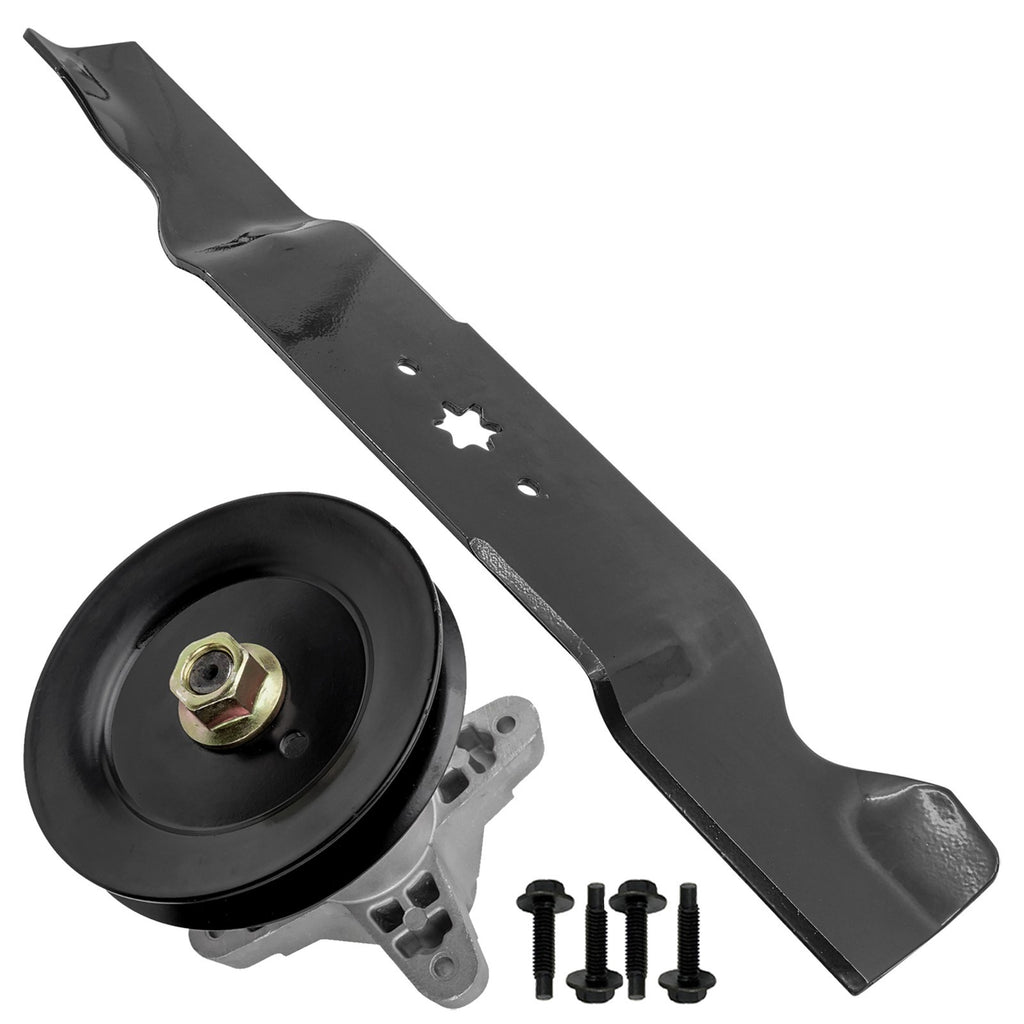 Deck Spindle and Blade Replacement for Troy-Bilt GT-2554 GTX2654 (2014–2019)