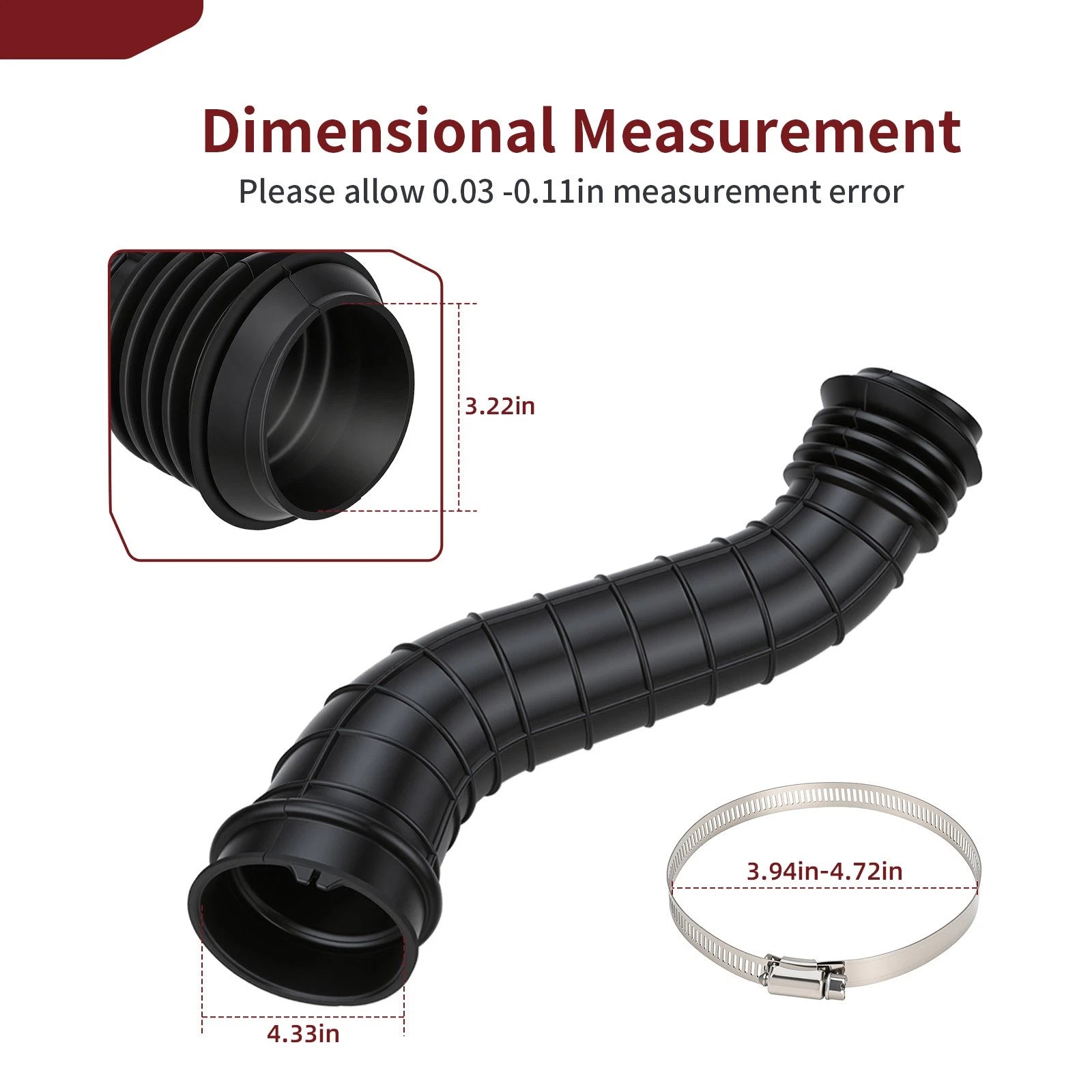Clutch Duct Inlet for Polaris (2016–2018)