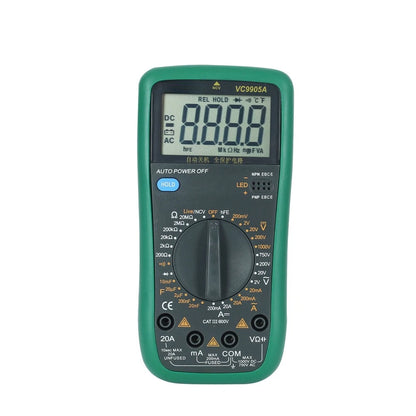 Precision Multimeter VC9905A for DC AC Measurements and Component Testing