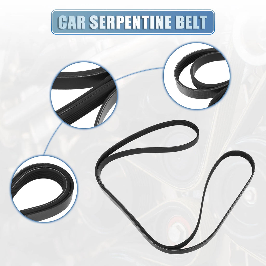 Serpentine Belt Replacement for Mazda B3000 3.0L (2002–2003) Rubber Black