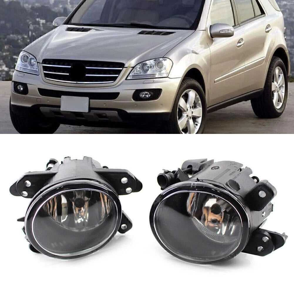 2X Front Bumper Fog Light Lamp with Bulb for Mercedes Benz W219 (2007–2010)