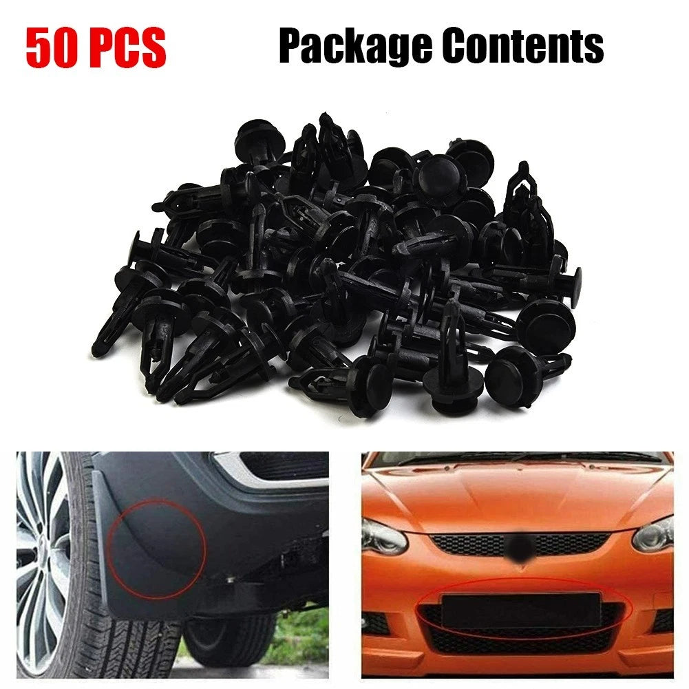 50X Push Pin Rivets for Car Interior Trim Panel (9mm)