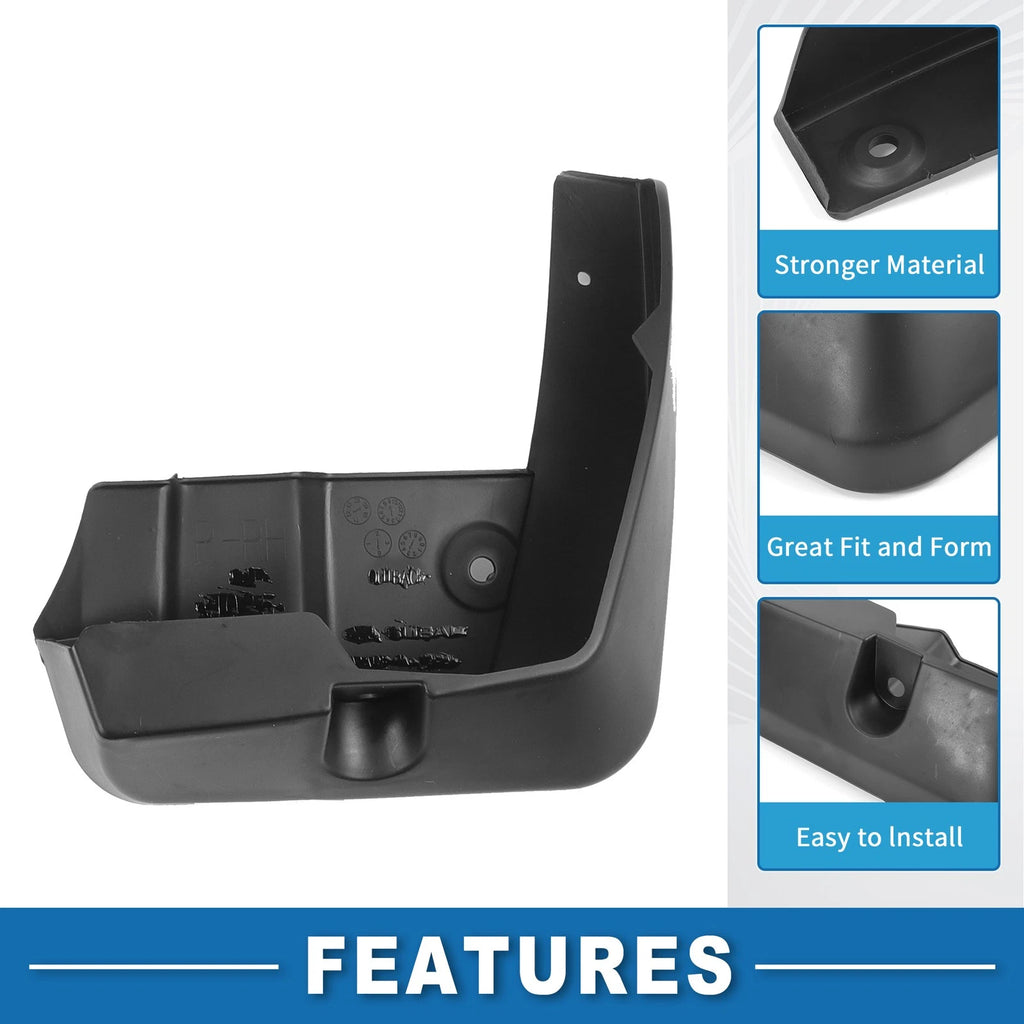 Front and Rear Side Mud Flap Splash Guard for Subaru Outback (2010–2014)