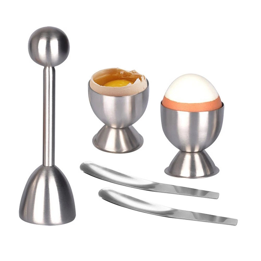 Set of 5 Egg Cracker Tools for Easy Shell Removal (15cm, 12cm, 10cm)