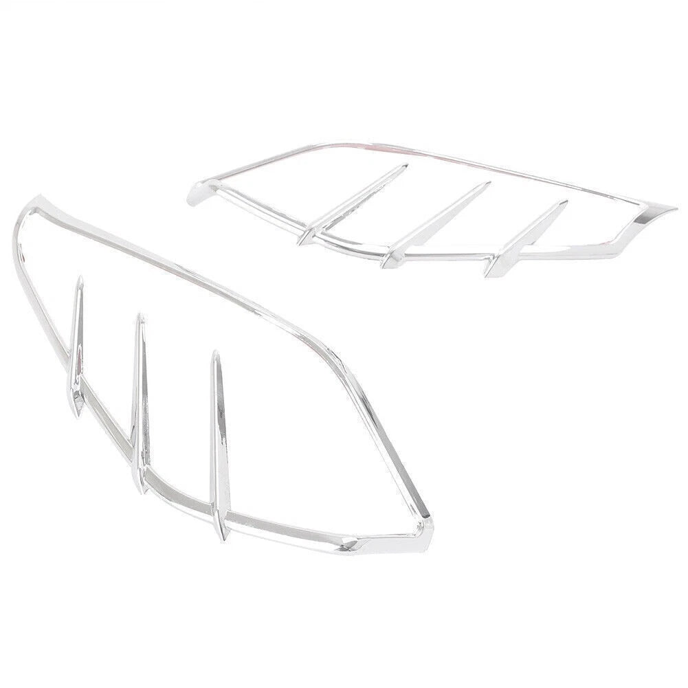2X Chrome Mid-Frame Deflectors Trim for Harley Touring (2009–2016)