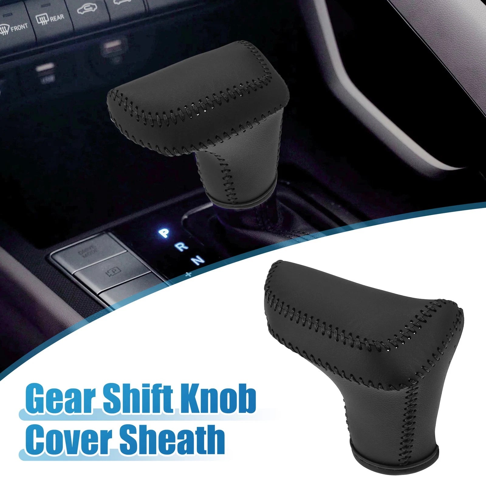Gear Shift Knob Cover Replacement for Hyundai Elantra (2021–2023) Black