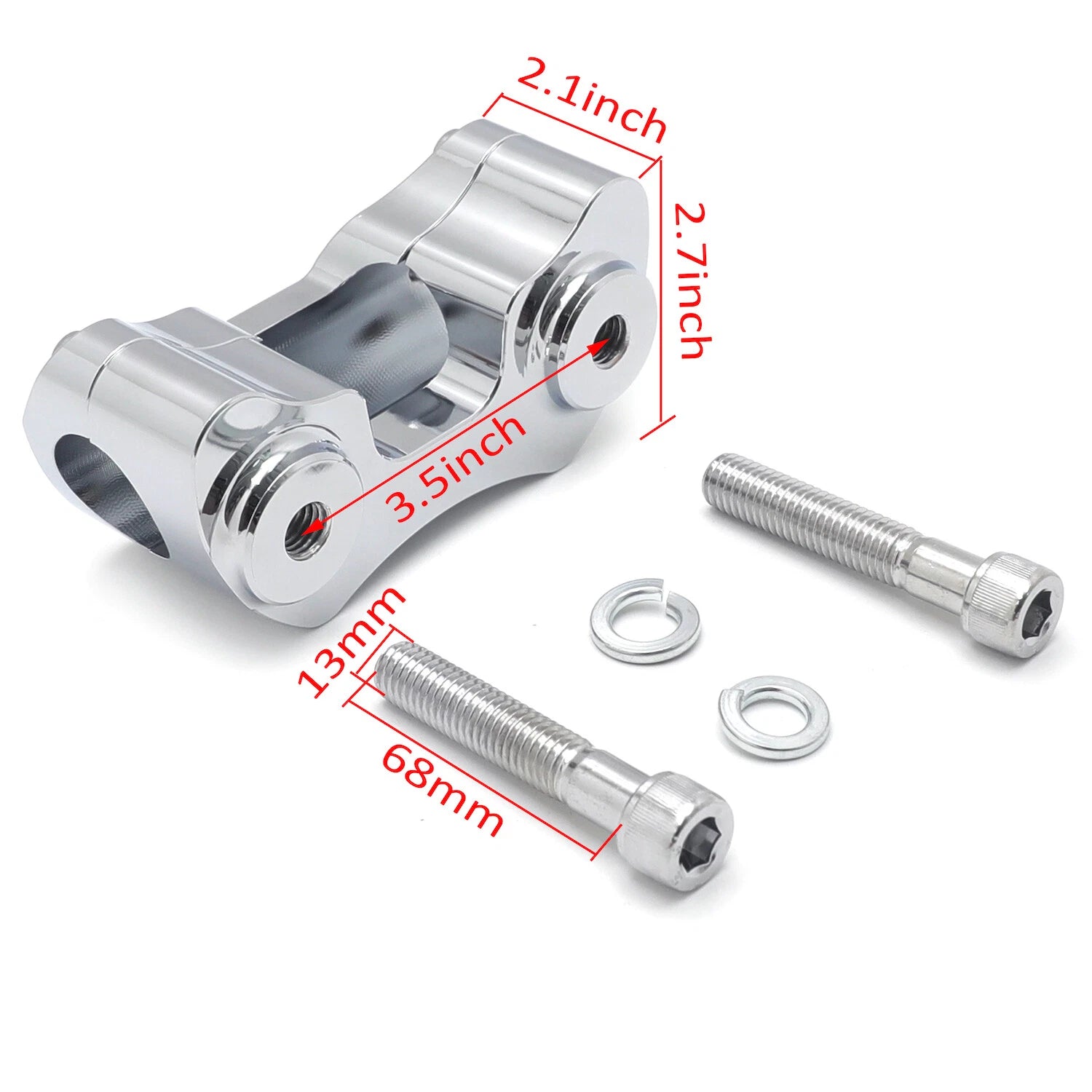 Chrome Handlebar Riser 1 1/4" for Harley-Davidson (1997–Present)