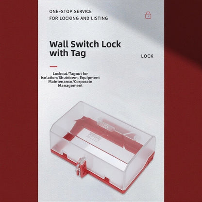 Secure Transparent Lock Box for On/Off Switches (15.8 cm x 9.8 cm x 6.5 cm)