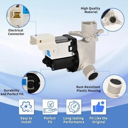 Laundry Drain Pump for Laundry Machines (Repair Part)