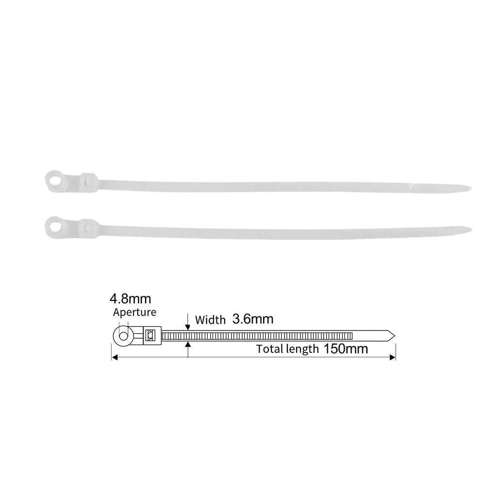 100PCS Self Locking Nylon Cable Ties for Secure Fastening