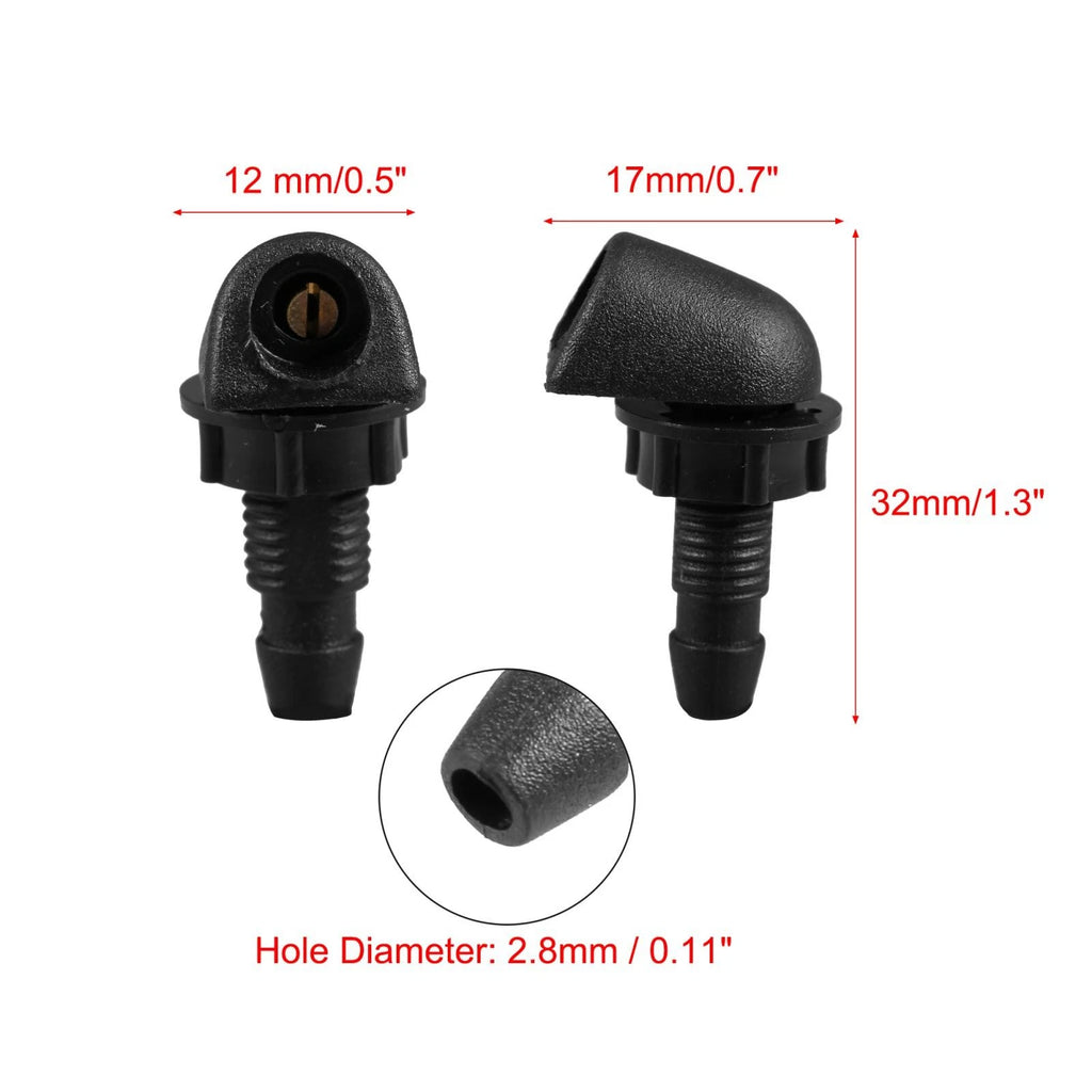 2Pc Windshield Washer Spray Nozzle Replacement for BMW (2005–2025)