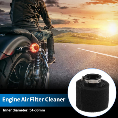 Set of 1 Air Filter for Universal Motorcycle (34-36 mm, Rubber Foam)