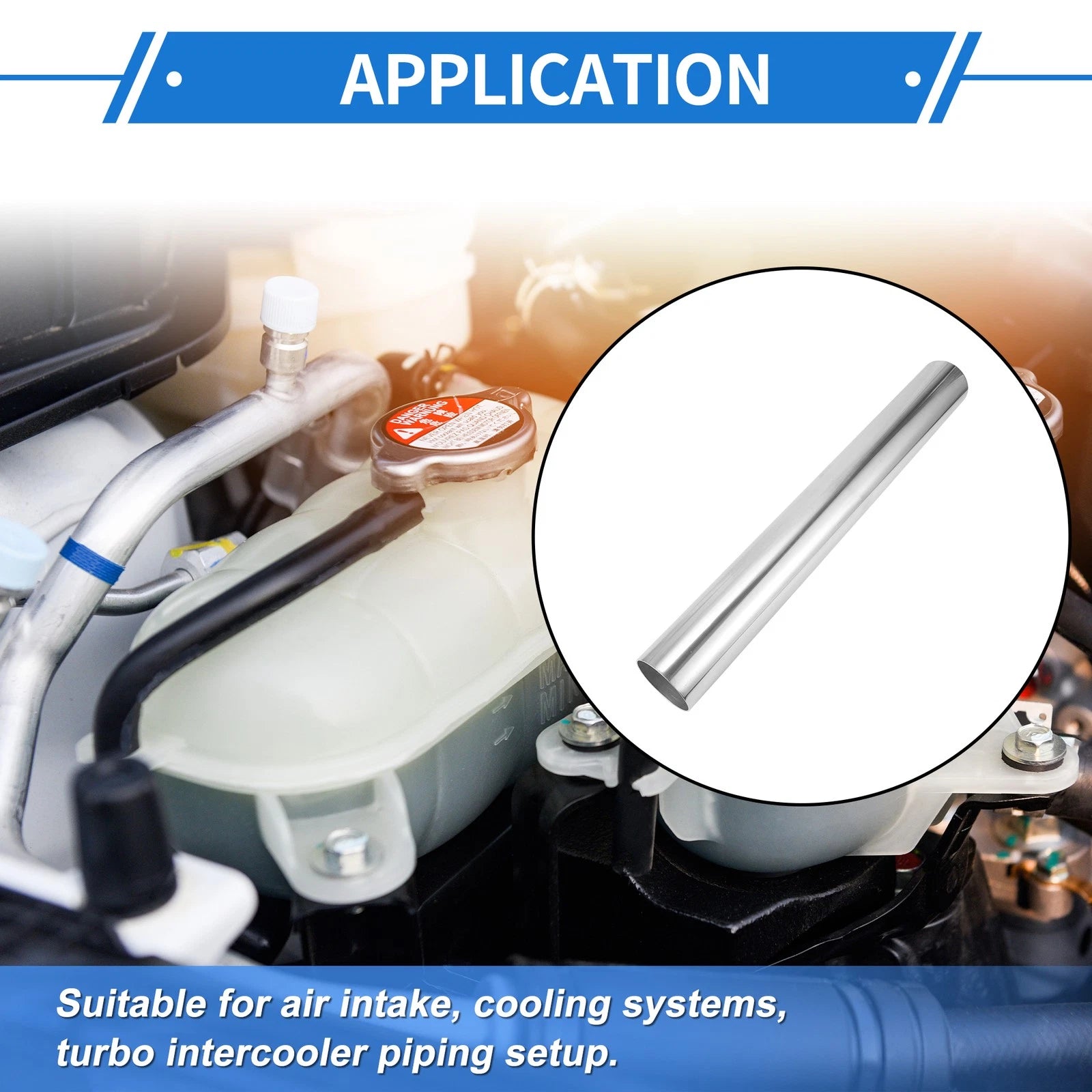 3" OD Straight Intercooler Pipe for Universal Applications (76mm)