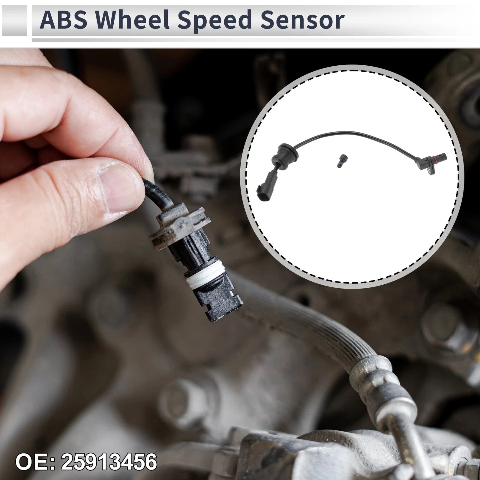 ABS Wheel Speed Sensor Replacement for Chevrolet Equinox 2010-2017 Rear Left/Right