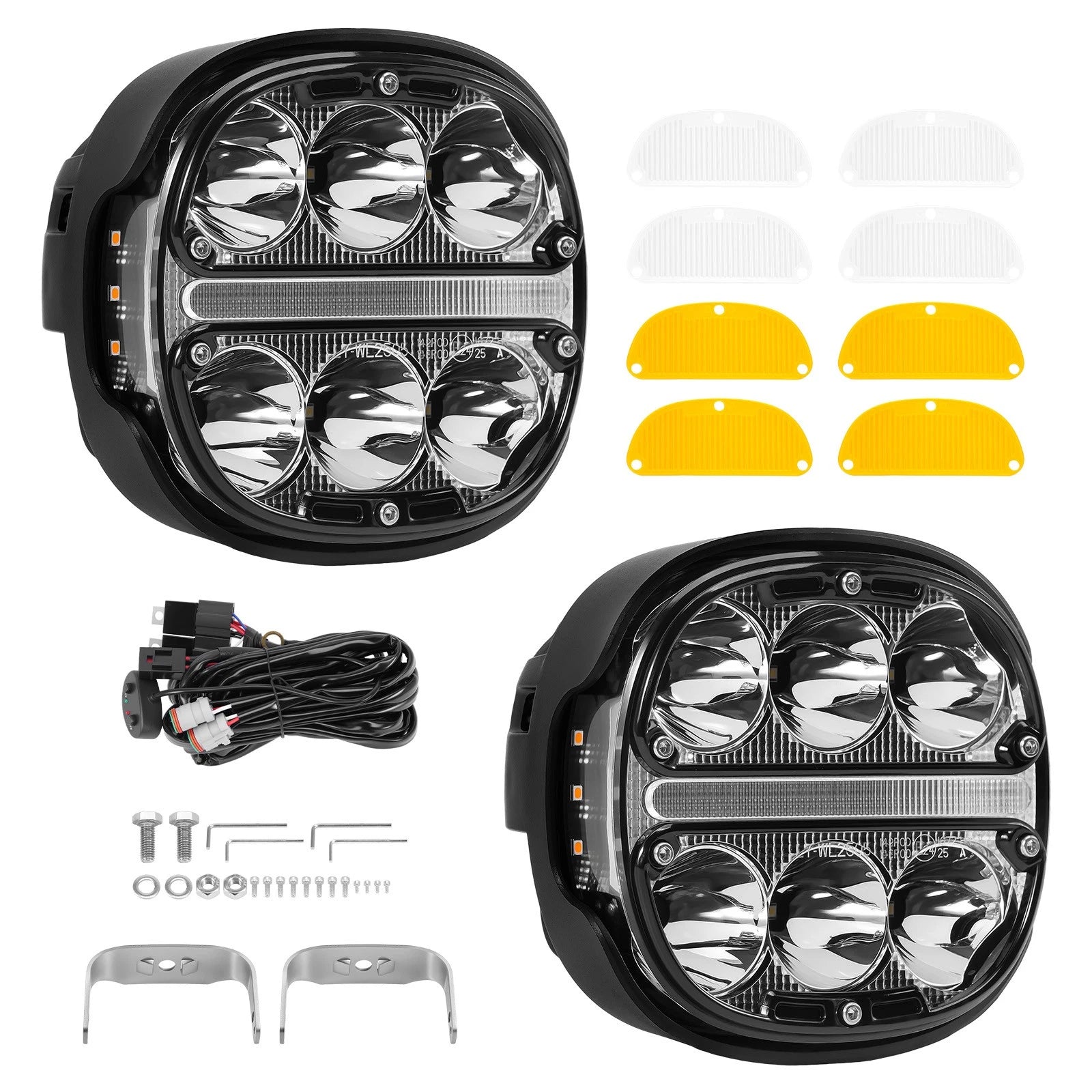 2X 5" LED Work Light Pods for Universal Applications (IP67)