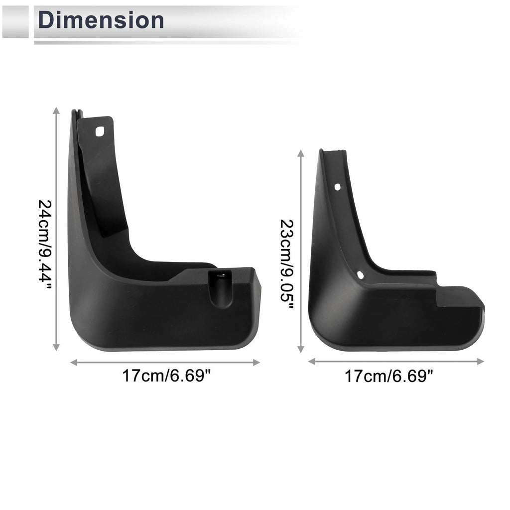 Mud Flaps Splash Guards 1 Set Mud Guards for Audi A1 (2016–2018)