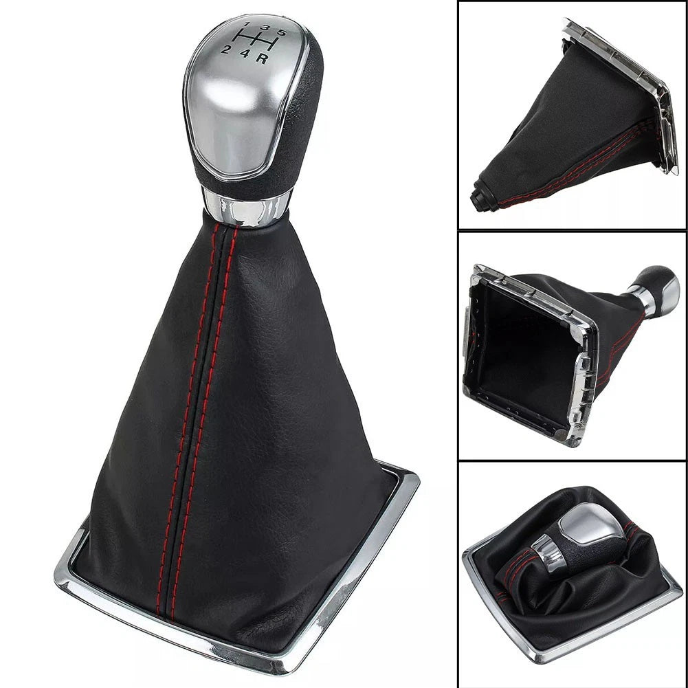 Silver Gear Shift Head with Dust Boot for Ford Focus (2012–2018)